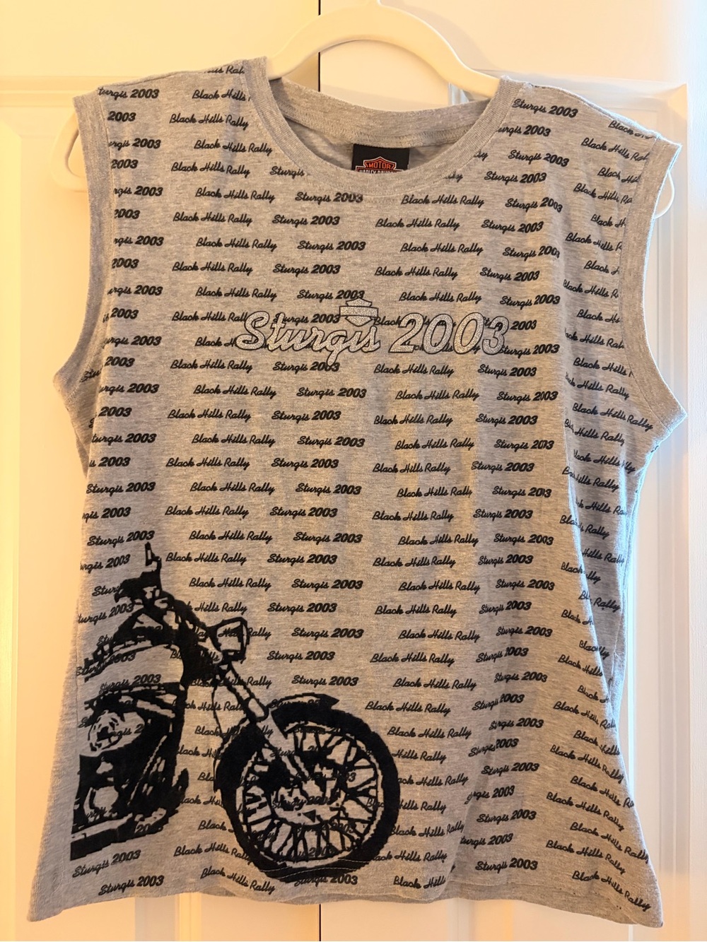 Vintage Y2K Harley Davidson sleeveless gray muscle tank